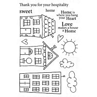 Set štampiljk Jane's Doodles - ljubo doma, 13kos