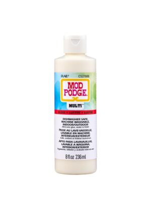 Mod Podge lepilo/tesnilo/lak Multi (236ml) - primerno za pomivanje v pomivalnem stroju, za znotraj in zunaj