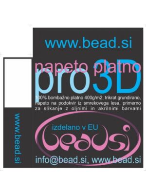 Slikarsko napeto platno PRO 3D- 400g/m2, 21x30 cm